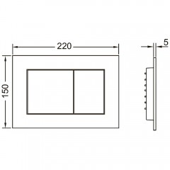 Инсталляция TECE 9400413 + унитаз Grossman GR-4455SQ безободковый торнадо с сиденьем