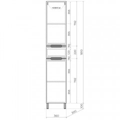Пенал Style Line Матис 36 белый матовый ЛС-00002447