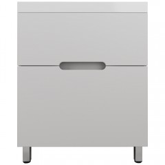 Тумба с раковиной Style Line Матис 70 напольная белый матовый/белый