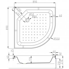 Душевая кабина AvaCan D3090LED