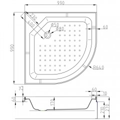 Душевая кабина AvaCan EM3010LED