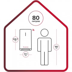 Водонагреватель накопительный Ariston VELIS LUX INOX PW ABSE WIFI 80