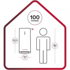 Водонагреватель накопительный Ariston VELIS LUX INOX PW ABSE WIFI 100