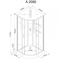 Душевая кабина AvaCan A2090