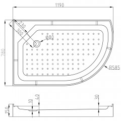Душевая кабина AvaCan A2812LLED