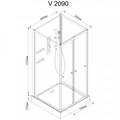 Душевая кабина AvaCan V2090N