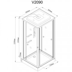 Душевая кабина AvaCan V2090