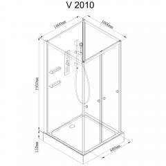 Душевая кабина AvaCan V2010N