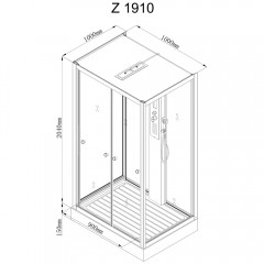 Душевая кабина AvaCan Z1910MT