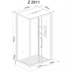 Душевая кабина AvaCan Z2911