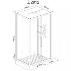 Душевая кабина AvaCan Z2912