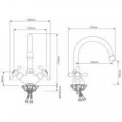 Смеситель для раковины Olive'S Anari AN19100