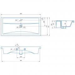 Комплект мебели ASB-Mebel Летиция 100 белый/хром