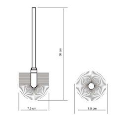 Щетка для унитаза WasserKRAFT K-027