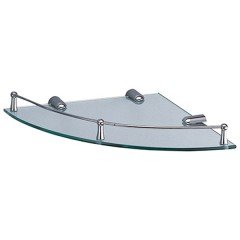 Полка стеклянная угловая с бортиком WasserKRAFT K-544