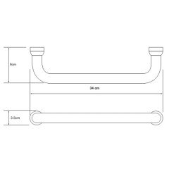 Поручень для ванны WasserKRAFT K-1066