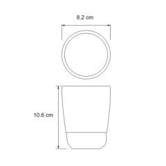 Стакан для зубных щёток WasserKRAFT Isen K-2128
