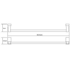 Полотенцедержатель WasserKRAFT Leine К-5030
