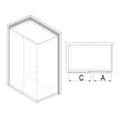 Душевая кабина Teuco Light 160x90 L