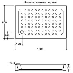 Поддон Migliore ML.PDR-28.270.BI керамический