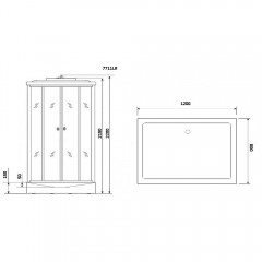 Душевая кабина Niagara Lux 7711G R