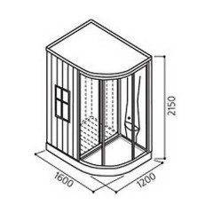 Душевая кабина Appollo AG-0201L