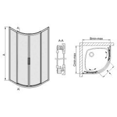Душевой уголок Sanplast KP4-ASP-80