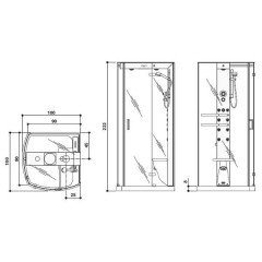 Душевая кабина Jacuzzi Mynima 90TT SX