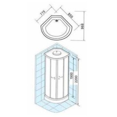 Душевая кабина Appollo TS-33W