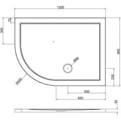 Акриловый поддон Burlington Zamori Z1203