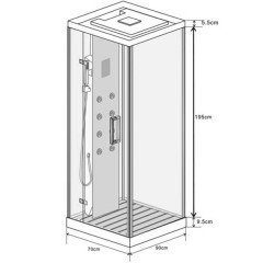 Душевая кабина Wasserfalle W-9902