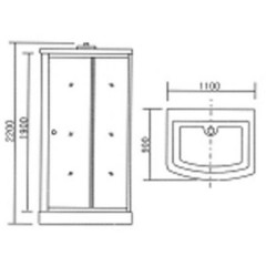 Душевая кабина Appollo GUCI-865