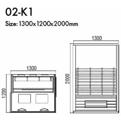 Сауна инфракрасная KOY R02-K1
