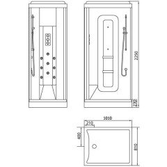 Душевая кабина Edelform Largo EF-2051T / 2062 R