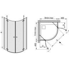 Душевой уголок Sanplast KP4-FREE-80-S