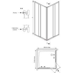 Душевой уголок Sanplast KN-IDEA-90
