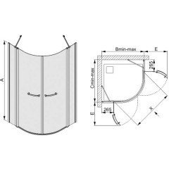 Душевой уголок Sanplast KP4-PRIII-100-S