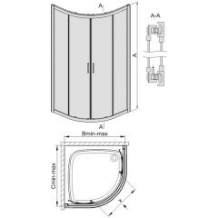 Душевой уголок Sanplast KP4-TX5-90-S