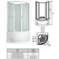 Душевой уголок Sanplast KP4-ZDPlus-90
