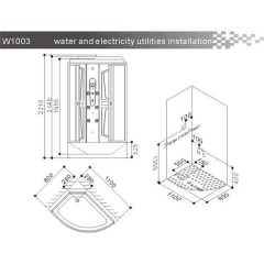 Душевая кабина SSWW W1003 L