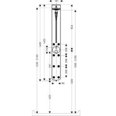 Душевая панель Hansgrohe Raindance E 27100000