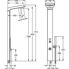 Душевая панель Hansa SmartShower 58600100