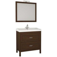 Комплект мебели ASB-Woodline Римини 80 бук тироль массив ясеня
