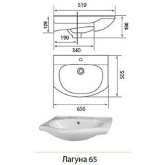 Комплект мебели Aqualife Design Женева 65