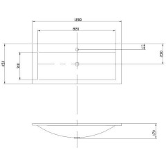 Тумба с раковиной Акватон Диор 120 белый 1A1106K0DR010