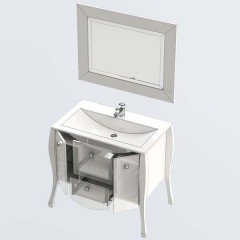 Комплект мебели Aquanet Мадонна 90 эбен 00171460