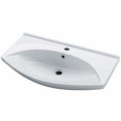 Тумба с раковиной Aquanet Лагуна 85 белый 00175300 + 00175448