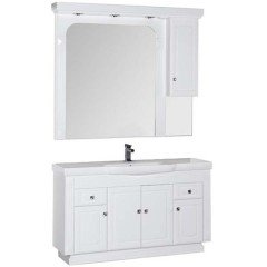 Зеркало-шкаф Aquanet Фредерика 140 белый 00171012