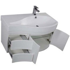 Комплект мебели Aquanet Сопрано 95 R белый 00169345