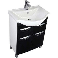 Комплект мебели Aquanet Асти 65 черный 00180320